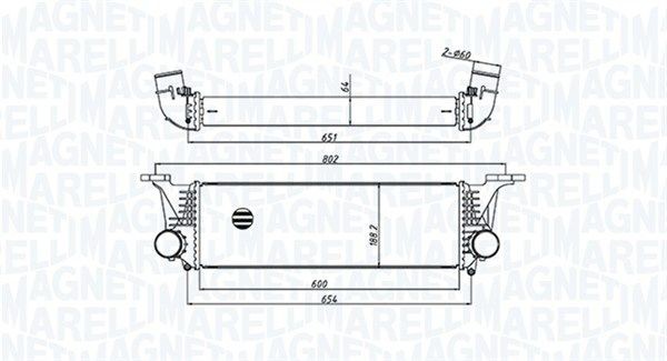 Intercooler MAGNETI MARELLI 351319205500 MAGNETI MARELLI 351319205500 Radiator intercooler IVECO Daily 2023