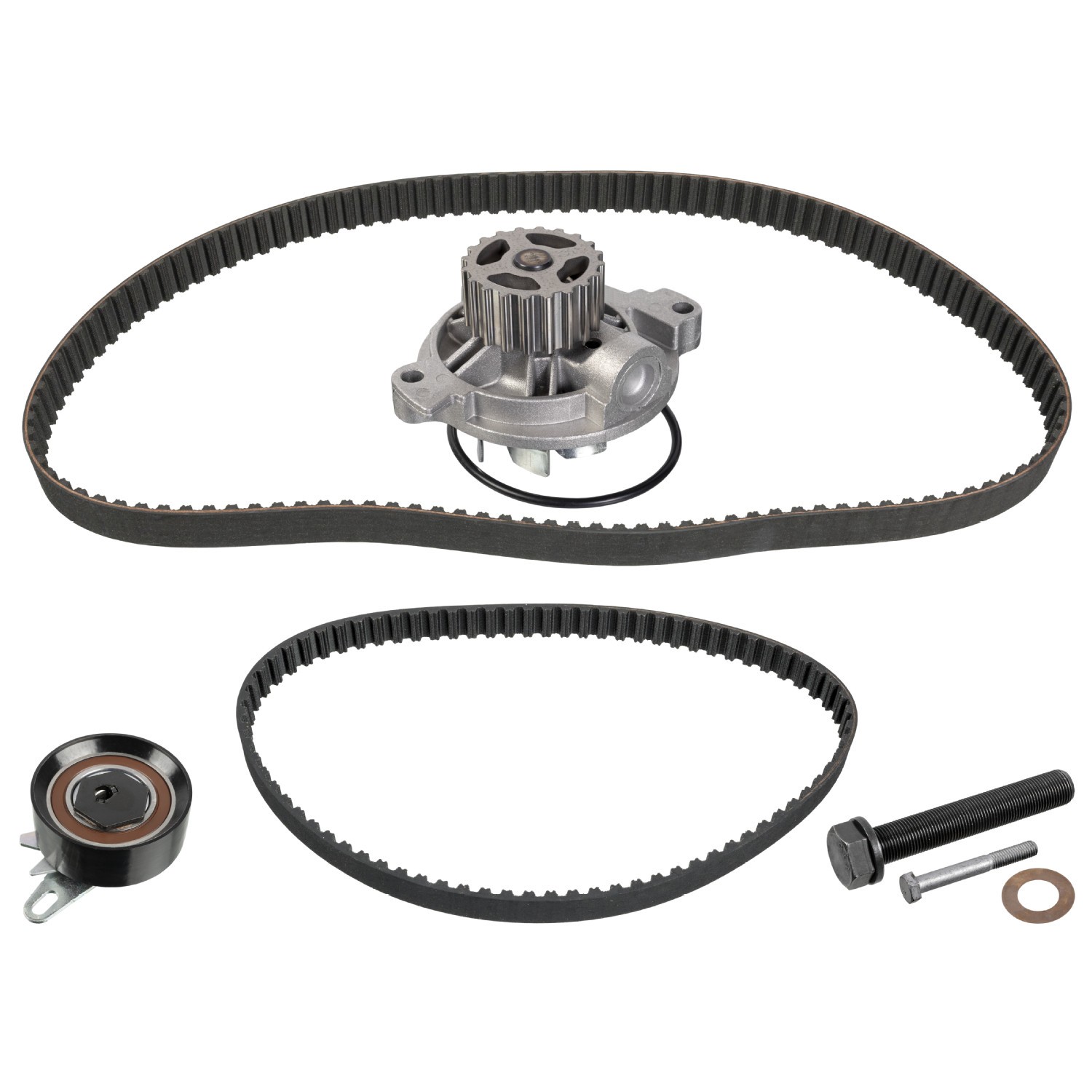 FEBI BILSTEIN Registerreimsett med vannpumpe 173211 FEBI BILSTEIN 173211 Registerreimsett med vannpumpe VW Transporter T4 Van (70A, 70H, 7DA, 7DH) 2.0 84 hk 1999