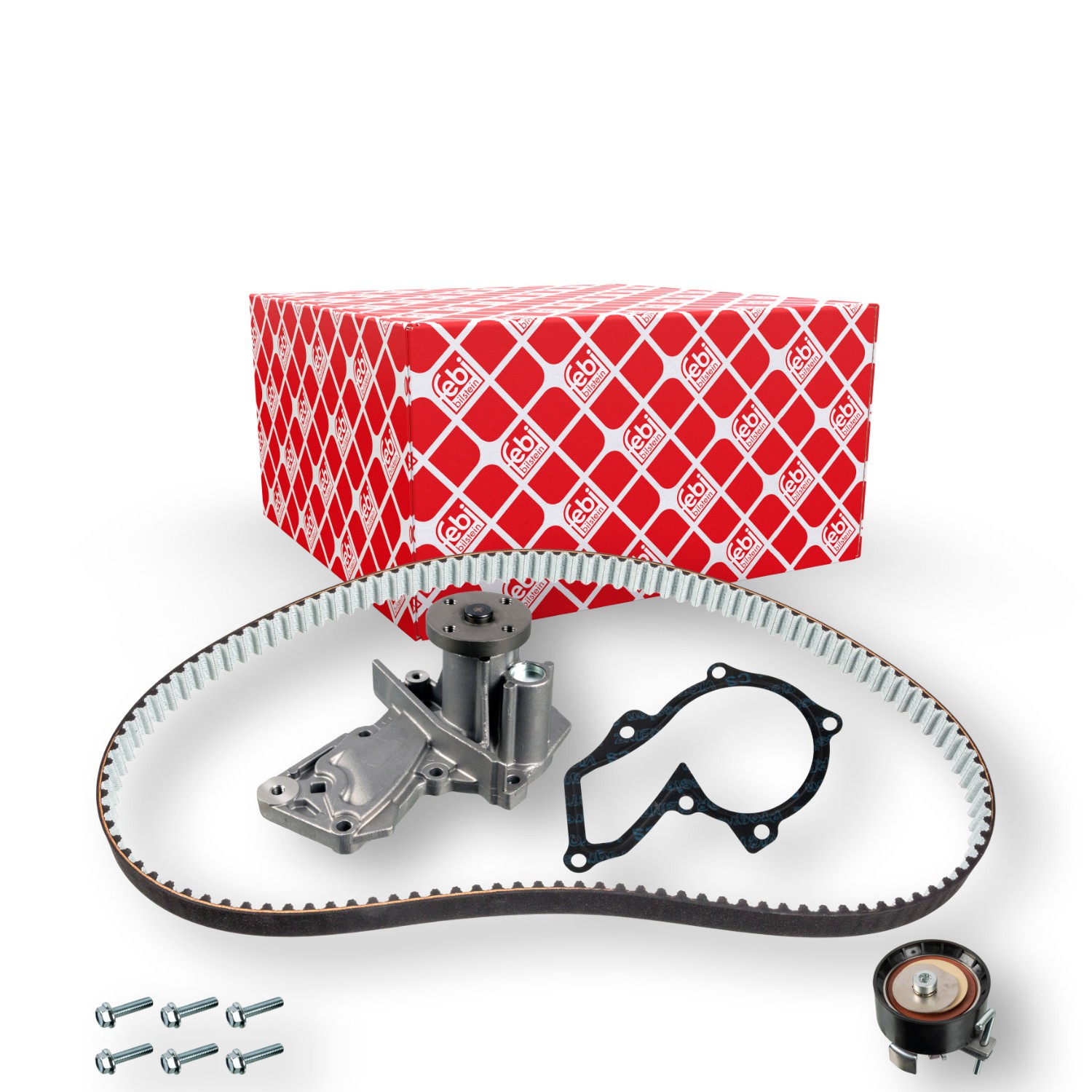 FEBI BILSTEIN Vodné čerpadlo + sada ozubeného remeňa 173474 Vodné čerpadlo + sada ozubeného remeňa FEBI BILSTEIN Ford MONDEO 173474