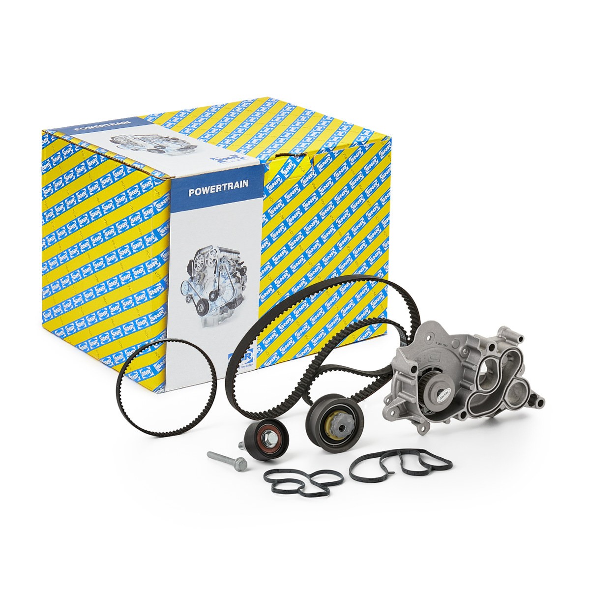 Kit cinghia distribuzione, pompa acqua SNR KDP457.750 SNR KDP457.750 Kit distribuzione Volkswagen UP 2014