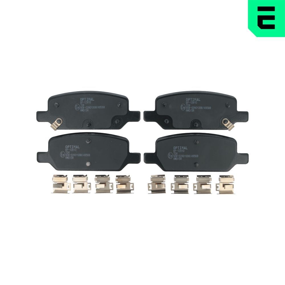 OPTIMAL Pastilhas de travão BP-12810 Pastilhas de travão OPTIMAL TESLA BP-12810