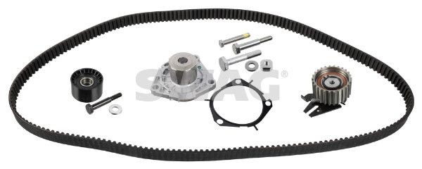 SWAG Kit cinghia distribuzione, pompa acqua 33 10 1662 SWAG 33 10 1662 Kit cinghia distribuzione, pompa acqua OPEL Astra J Sports Tourer (P10) 1.4 (35) 87 CV 2013