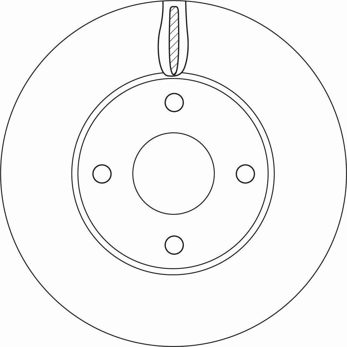 TRW Bremžu diski DF6593 TRW DF6593 Bremžu diski FORD Fiesta Mk7 Van 1.0 EcoBoost 125 ZS 2023