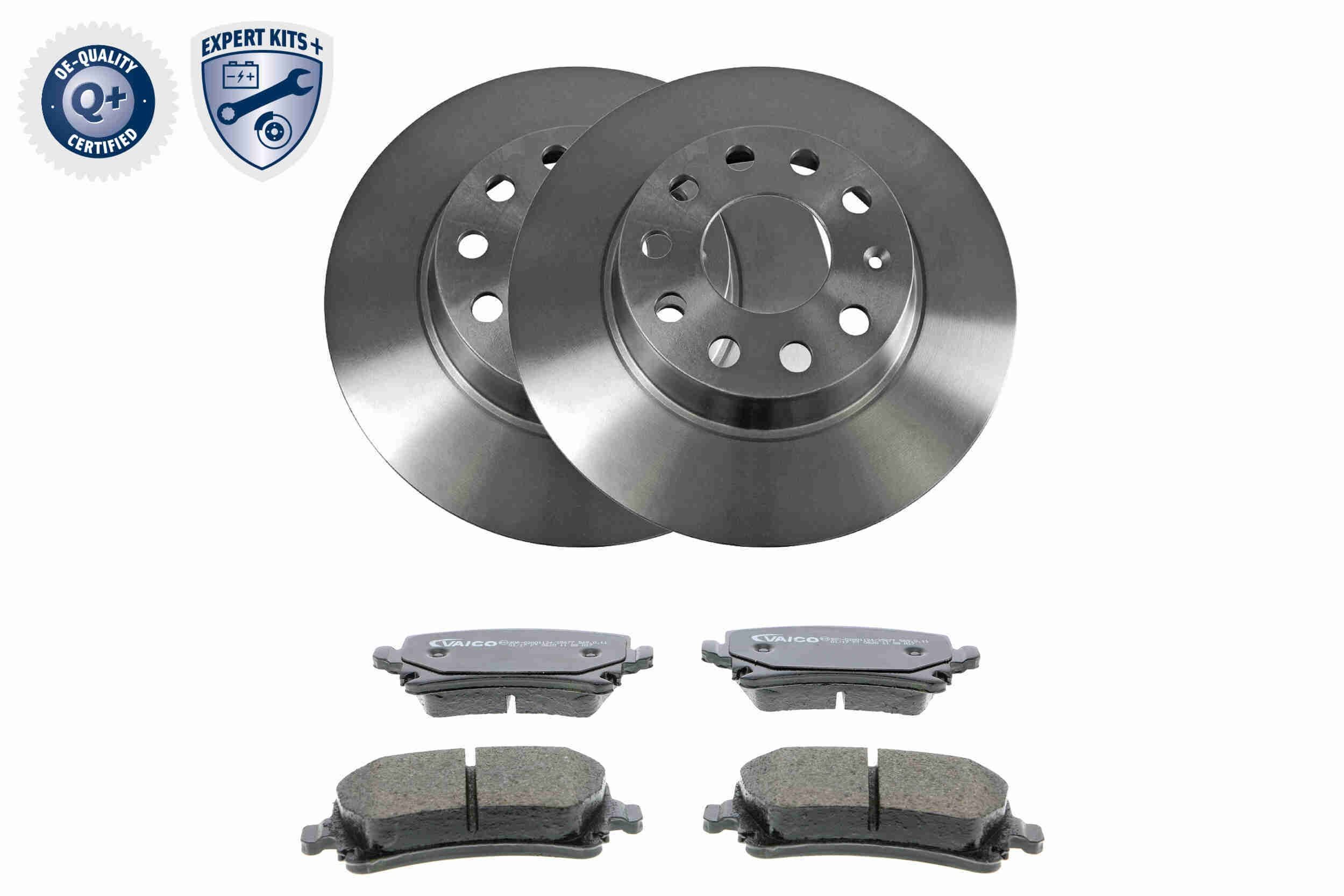 Disques et plaquettes de freins VAICO V10-6626 VAICO V10-6626 Disque et plaquette de frein avant et arrière Seat LEON 2010