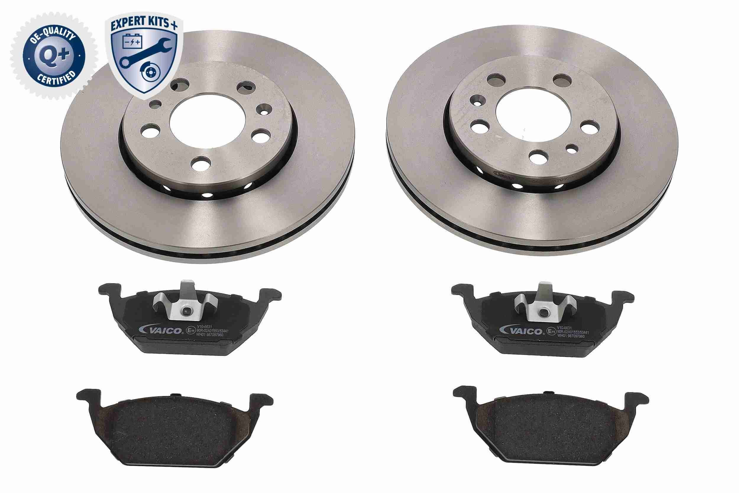 Pidurikomplekt, ketaspidur VAICO V10-6631 VAICO V10-6631 SKODA FABIA 2017 Pidurikomplekt