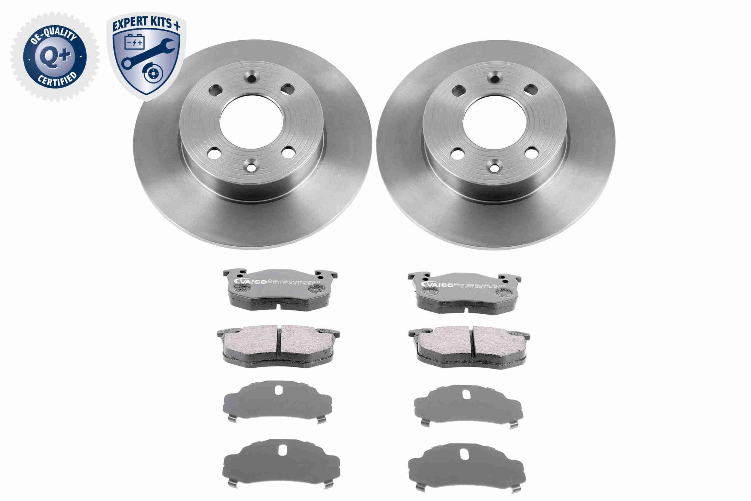 VAICO Σετ φρένων, δισκόφρενα V46-1240 V46-1240 Τακάκια και δισκόπλακες RENAULT 18 VAICO