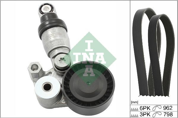 INA Σετ ιμάντων poly-V 529 0431 10 INA 529043110 Κιτ ιμάντα κίνησης 626 V Sedan (GF) τιμες