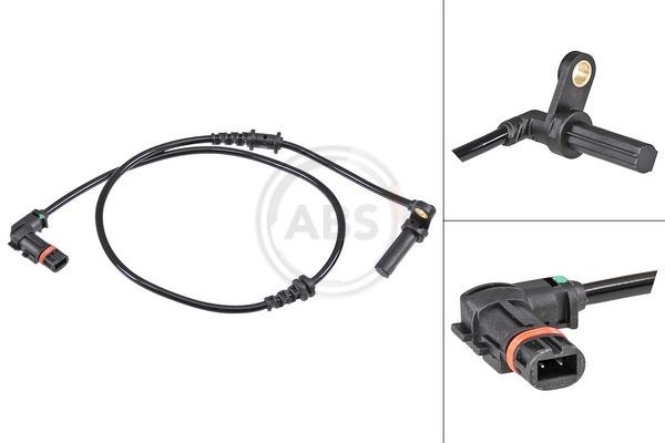 A.B.S. Snímač počtu otáčok kolesa 30843 30843 Snímač ABS MERCEDES-BENZ Trieda V A.B.S.
