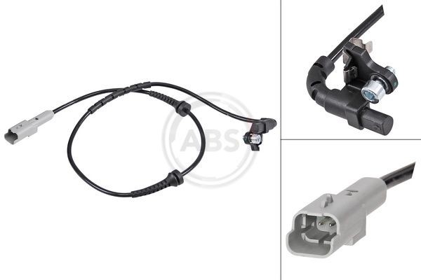 A.B.S. Sensor, rotações da roda 31868 A.B.S. 31868 Sensor ABS ALFA ROMEO 146 originais