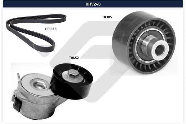 HUTCHINSON Kileremssæt KHV 248 Ribremsæt HUTCHINSON BRAVA KHV 248 billig