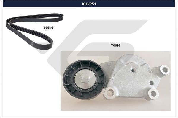HUTCHINSON Poly V-riem set KHV 251 Citroën BX Multiriem set HUTCHINSON KHV 251