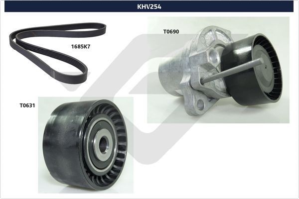 HUTCHINSON Soonrihmakomplekt KHV 254 Soonrihmakomplekt HUTCHINSON 370 Z KHV 254 odav