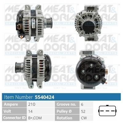 MEAT & DORIA Generator 5540424 Alternator MEAT & DORIA NITRO 5540424 billig