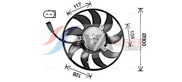 AVA COOLING SYSTEMS Radiaatori ventilaator AI7528 AVA COOLING SYSTEMS AI7528 Radiaatori ventilaator Volkswagen Golf VIII Variant odav