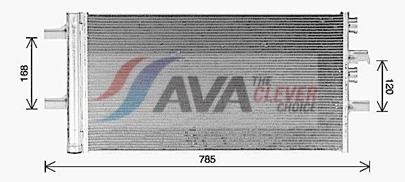 AVA COOLING SYSTEMS Air conditioning condenser BW5603D BW5603D AVA COOLING SYSTEMS air con condenser BMW