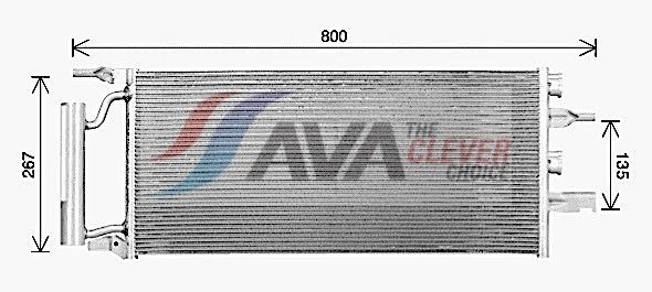 AVA COOLING SYSTEMS Air conditioning condenser BW5607D BW5607D AVA COOLING SYSTEMS air conditioning condenser BMW