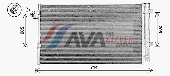 AVA COOLING SYSTEMS Air conditioning condenser BW5609D BW5609D AVA COOLING SYSTEMS ac condenser BMW