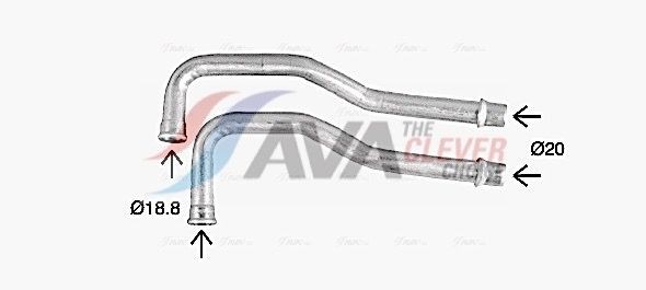 AVA COOLING SYSTEMS Εναλλάκτης θερμότητας, θέρμανση εσωτερικού χώρου CN6330 CN6330 Ψυγείο καλοριφέρ PEUGEOT 307 AVA COOLING SYSTEMS
