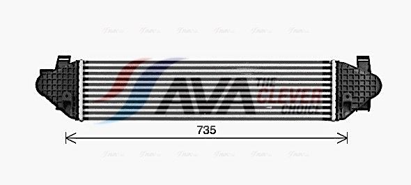 AVA COOLING SYSTEMS Intercooler FD4691 FD4691 Échangeur air AVA COOLING SYSTEMS FORD RANGER