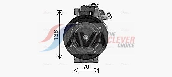 AVA COOLING SYSTEMS Compressor, ar condicionado MSAK737 AVA COOLING SYSTEMS MSAK737 Compressor do ac Mercedes C117 baratos