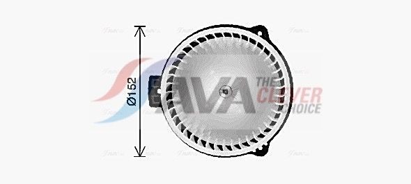 Elektromotor, kupévifte AVA COOLING SYSTEMS OL8728 AVA COOLING SYSTEMS OL8728 Varmevifte OPEL ANTARA 2009