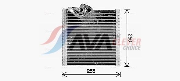 AVA COOLING SYSTEMS Air conditioning evaporator RTV668 AVA COOLING SYSTEMS RTV668 Renault Scenic 1 ac evaporator replacement