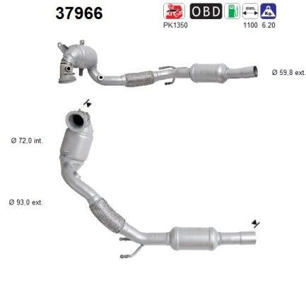 Catalyseur AS 37966 AS 37966 Catalyseur SEAT LEON 2025