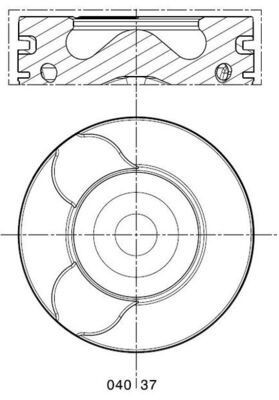 MAHLE Piston 040 37 02 price Peugeot 6D_ Piston 040 37 02 MAHLE