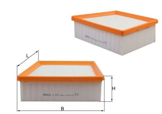 MAHLE Luftfilter LX 4638 MAHLE LX 4638 Filter Transit Courier V769 MPV (N3P) 2023