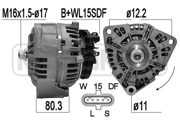 MESSMER Lichtmaschine 209611 209611 MESSMER Lichtmaschine PORSCHE Kosten