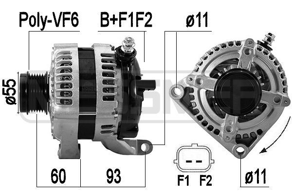MESSMER Alternatore 209612A 209612A Alternatori MESSMER Jeep
