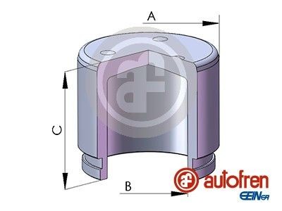 AUTOFREN SEINSA Piston, brake caliper D025794 AUTOFREN SEINSA D025794 Ssangyong Actyon Sports I brake caliper piston replacement