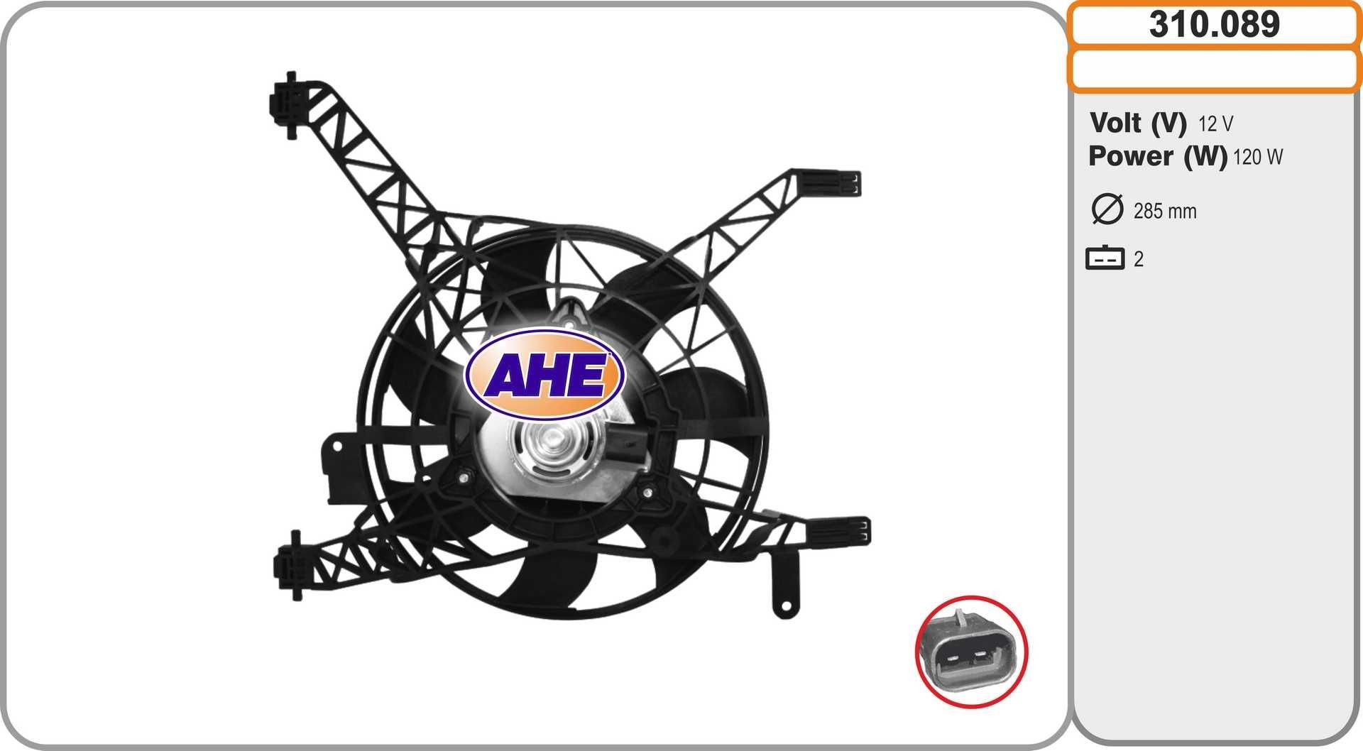 AHE Koelventilator 310.089 AHE Koelvin JEEP 310.089