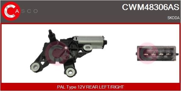 CASCO Vindrutetorkarmotor CWM48306AS CWM48306AS CASCO torkarmotor AUDI A4