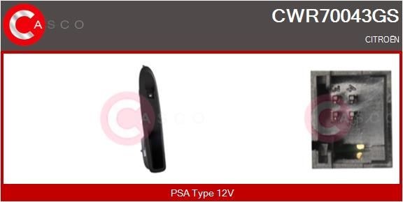 CASCO Raam schakelaar CWR70043GS CASCO CWR70043GS originele Raam schakelaar C4 II Van / Hatchback (NC_) kosten
