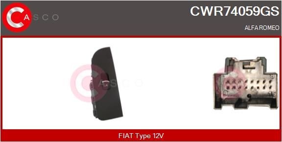 CASCO Raam schakelaar CWR74059GS CASCO CWR74059GS Elektrische raam schakelaar Alfa Romeo Brera prijs