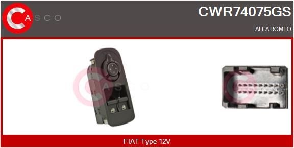 Raam schakelaar CASCO CWR74075GS CASCO CWR74075GS: Raam schakelaar Alfa Romeo 156 1999