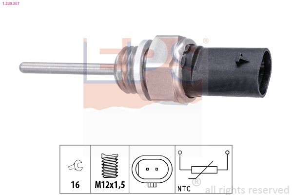 EPS Sensore, Temperatura gas scarico 1.220.257 EPS 1.220.257 Sonda di temperatura Volkswagen Tiguan III (CT1) originale prezzo