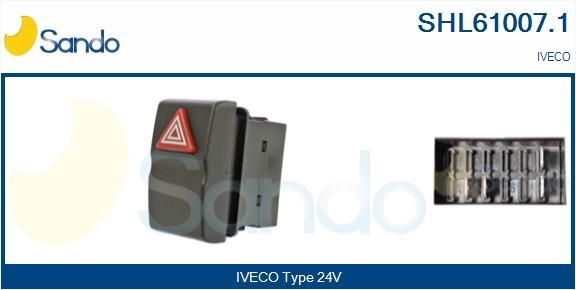 SANDO Vypínač výstrażných smeroviek SHL61007.1 SANDO SHL61007.1 Vypínač výstrażných smeroviek IVECO Daily III Box Body / Estate lacné