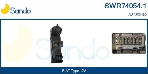 Interruptor, elevadores dos vidros SANDO SWR74054.1 SANDO SWR74054.1 Interruptor de vidro elétrico ALFA ROMEO MITO 2015
