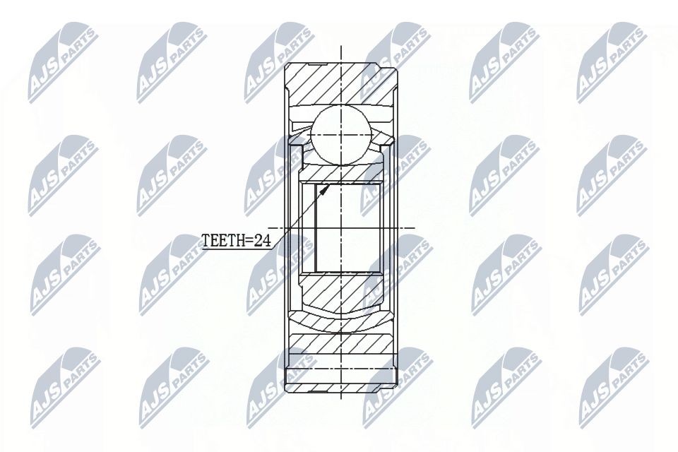 Σετ άρθρωσης, άξονας μετάδ. κίν. NTY NPW-HY-521 NTY NPW-HY-521 Σετ αρθρώσεων KIA SORENTO 2005