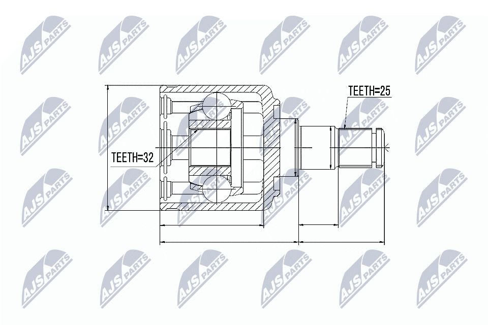 NTY Ledsæt, drivaksel NPW-LR-002 Kardanled NTY DISCOVERY NPW-LR-002 billig