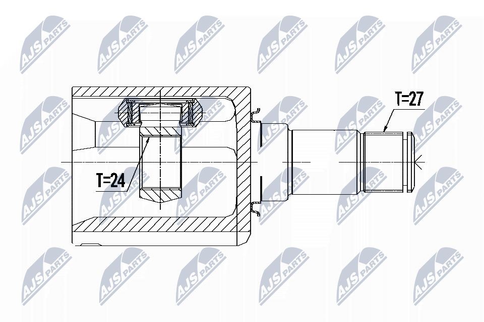 Jeu de joints, arbre de transmission NTY NPW-ME-086 NTY NPW-ME-086 Joint homocinétique Mercedes-Benz Classe C 2019
