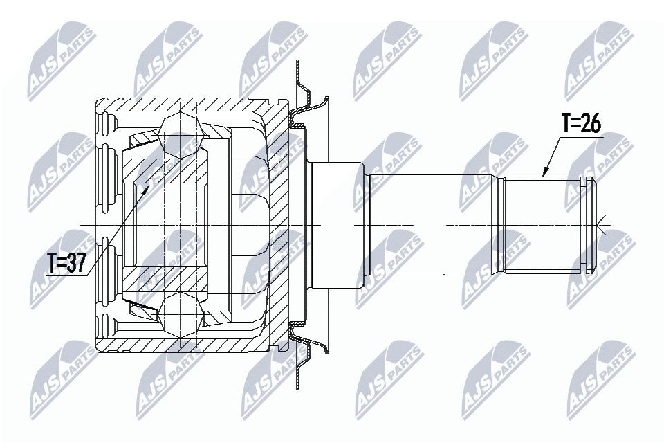 NTY Drivledd NPW-ME-094 NTY NPW-ME-094 Drivakselledd Mercedes C124 originale pris