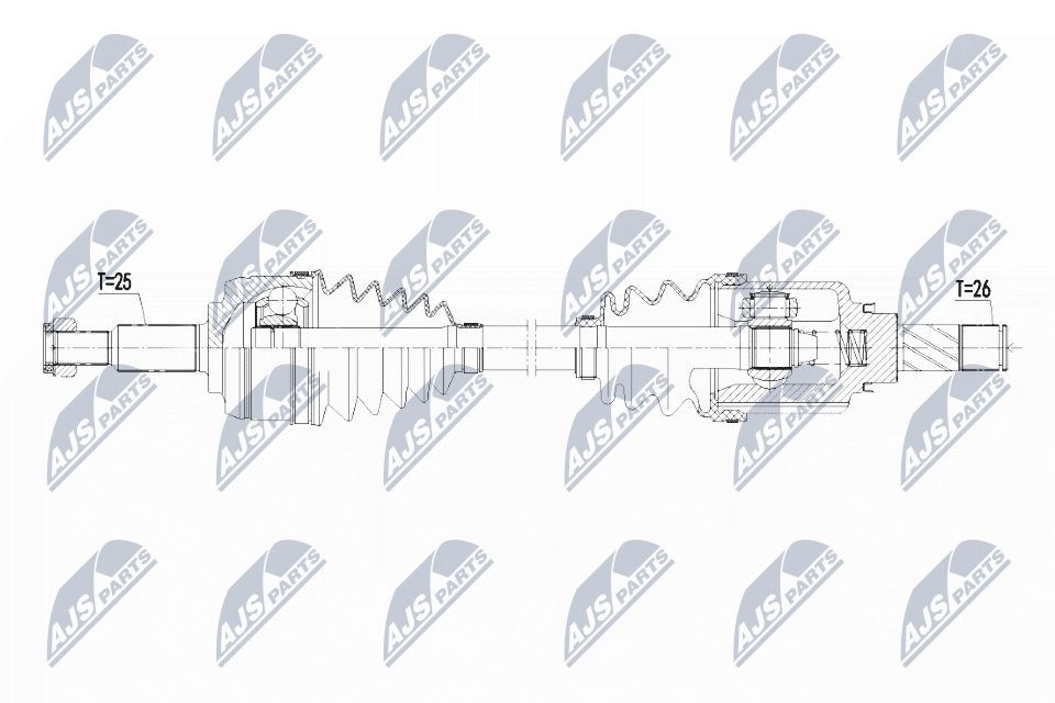 NTY Antriebswelle NPW-RE-113 Halbachse NTY 1310 NPW-RE-113 günstig