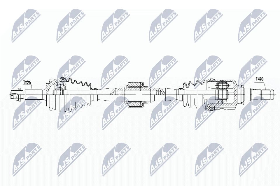 NTY Arbre de transmission NPW-TY-085 NTY NPW-TY-085 Cardan Toyota Avensis T27 Break prix