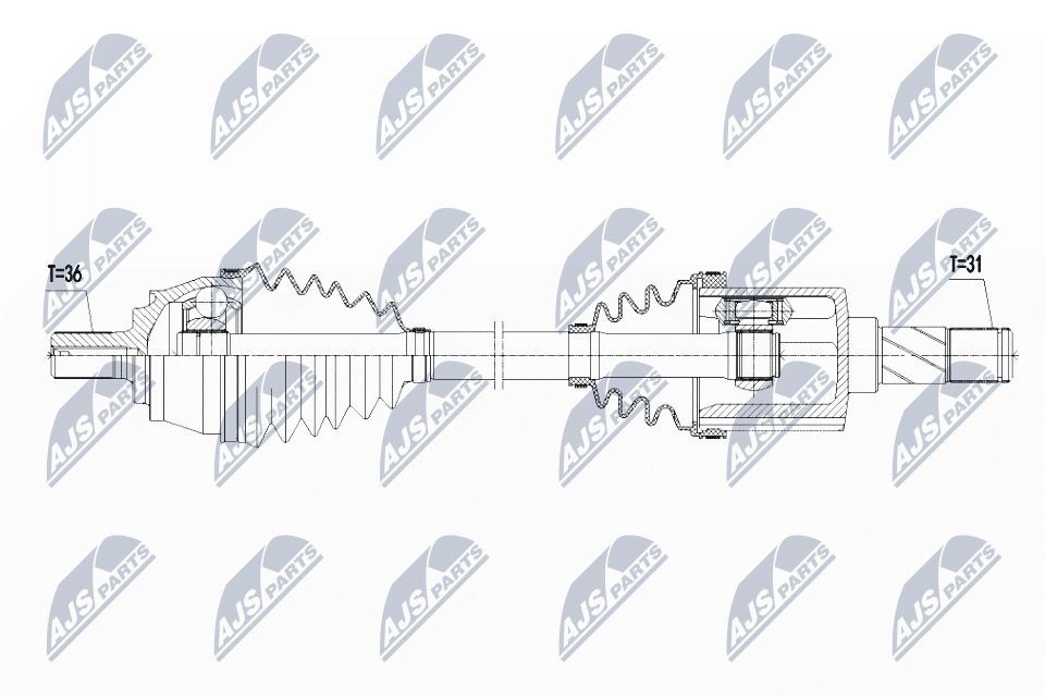 Aandrijfas NTY NPW-VV-109 NTY NPW-VV-109 Aandrijfas VOLVO V40 Hatchback 2023