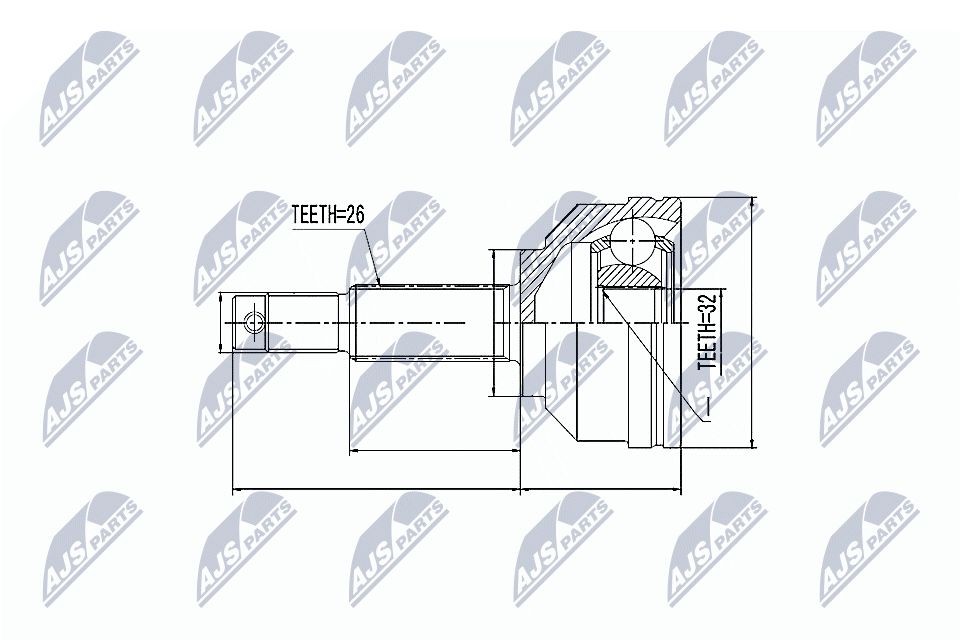 NTY Kit giunti semiasse NPZ-CH-005 NTY NPZ-CH-005 Giunti omocinetici Vision Sedan prezzo