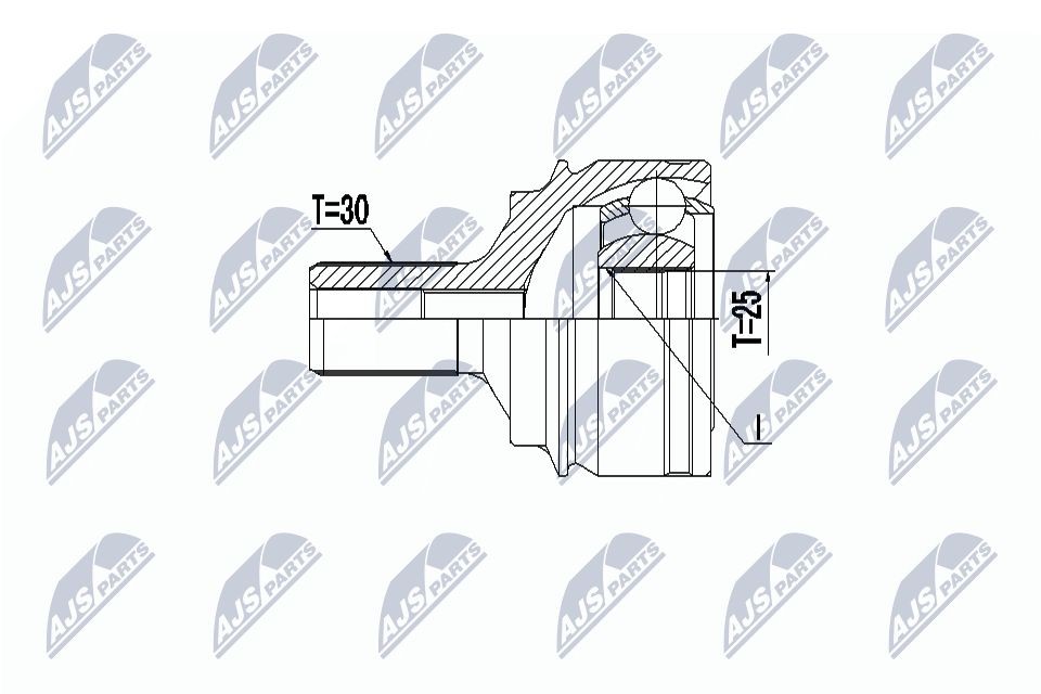 NTY Nivelsarja, vetoakseli NPZ-ME-026 OPEL MOVANO vetonivel NTY NPZ-ME-026