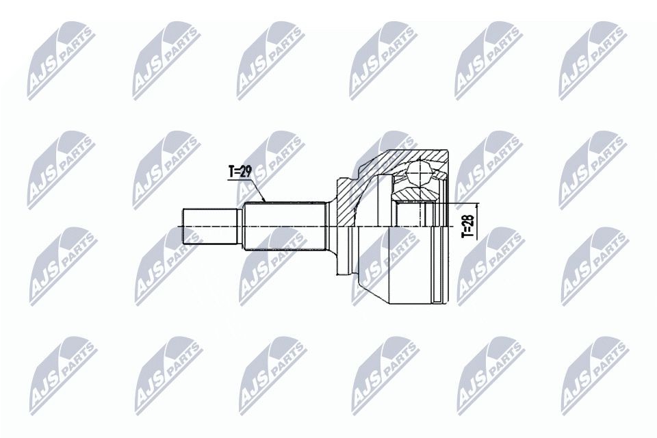 NTY Ledsats, drivaxel NPZ-PL-041 NTY NPZ-PL-041 Ledsats, drivaxel